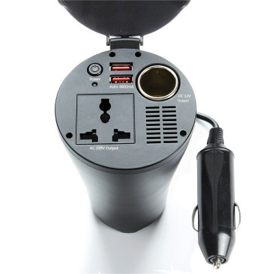 Bộ Chuyển Nguồn Điện 12V ra 220V Trên Xe Ô Tô Cao Cấp 150W CN02 - Hàng Nhập Khẩu