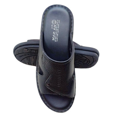 Dép nam quai ngang HÀ NAM da bò thật cao cấp DN245