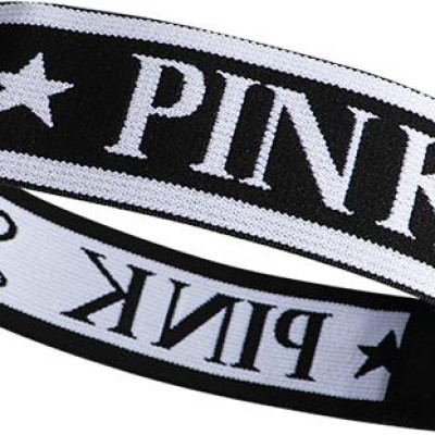 Băng Đô Thể Thao Chữ Pink Latte