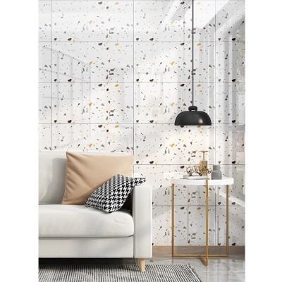 Bộ 20 Tấm Xốp Dán Tường 3D PVC Gỗ Kem 60x30cm Keo Sẵn Dày 2,5mm Cao Cấp, Sang Trọng