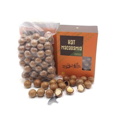 HẠT MACCA ÚC NỨT VỎ  LOẠI 1 - HỘP 500G