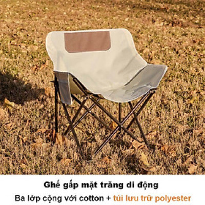 [HCM] Ghế Gấp Gọn Du Lịch, Dã Ngoại – Khung Thép Chịu Lực 120kg, Vải Oxford Bền Bỉ, Kèm Túi Đựng