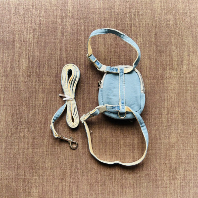 DÂY DẮT DÂY XÍCH BALO CON ONG THÚ CƯNG DÀI 120CM TỪ 0.5-3KG DÀNH CHO THÚ CƯNG CHÓ MÈO