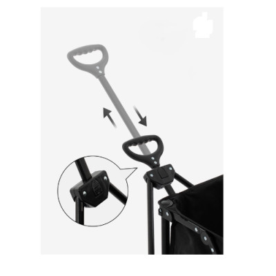 Xe kéo gấp gọn 4 chiều tháo rời bánh Blackdog BD-TC002