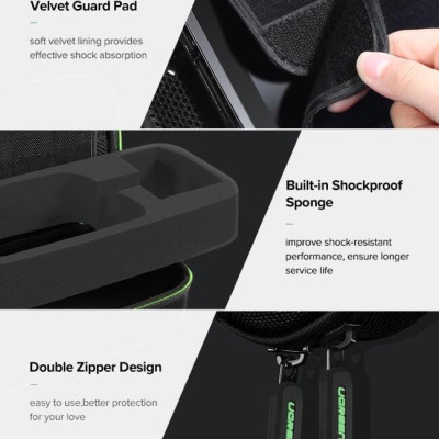 Ugreen UG50275LP145TK 26x13x8CM màu Đen Túi đựng phụ kiện đa năng chống sốc - HÀNG CHÍNH HÃNG