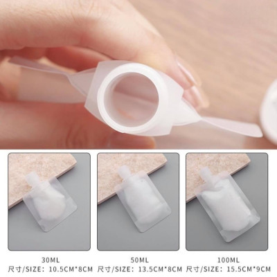 Set 3 tuýp chiết mỹ phẩm du lịch đựng dầu gội, sữa tắm, lotion, toner 60ML- Bộ chai lọ chiết mỹ phẩm tái sử dụng Phượt Dã Ngoại Đi Chơi Văn Phòng