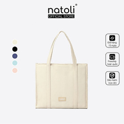 Túi tote nữ có khóa kéo Thương hiệu NATOLI, đựng laptop, đeo vai cao cấp BST Elegant Shockproof Tote Bag T17