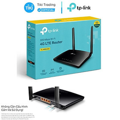 Bộ Phát Wifi 4G LTE TP-Link TL-MR6400 Chuẩn N 300Mbps - Hàng Chính Hãng