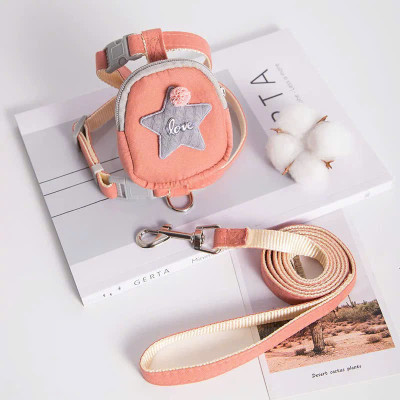 DÂY DẮT DÂY XÍCH BALO NGÔI SAO THÚ CƯNG DÀI 120CM TỪ 0.5-3KG DÀNH CHO THÚ CƯNG CHÓ MÈO