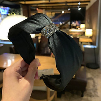 Bờm cài tóc bản to thắt kim tuyến sang trọng BN104