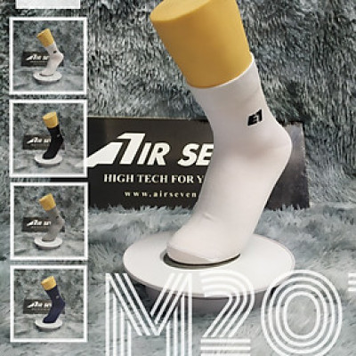 Vớ nam cổ trung Cotton M201 màu Trắng