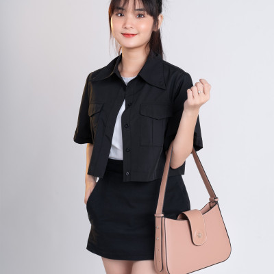 Túi Yuumy ( Thời trang nữ đi chơi, dự tiệc size 27 - Túi đeo vai da Seasand YN145 )