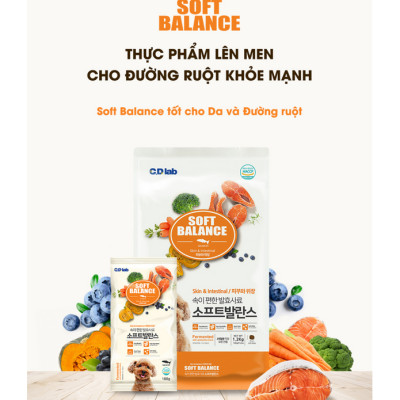 Hạt Mềm Chó Cao Cấp | Soft Balance | Giúp Đường Ruột Khỏe Mạnh | Túi 1,2kg (12 túi nhỏ 100g tiện dụng