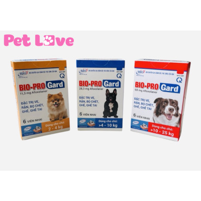 Viên nhai Bio ProGard diệt ve rận, bọ chét, ghẻ tai chó