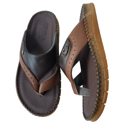 Dép Xỏ Ngón Nam Da Bò Thật BIGGBEN Cao Cấp DK97