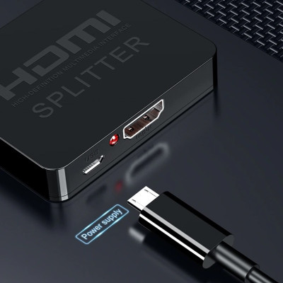 SOAIY Bộ Chia HDMI 1 Ra 2 Chất Lượng 4K Video Switch HDMI Switcher Splitter 1X2 - Hàng Nhập Khẩu