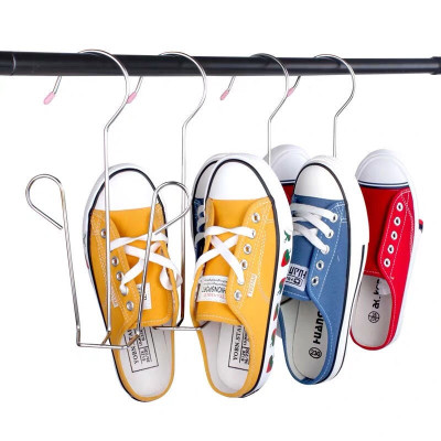 Combo 5 Móc Inox Treo Phơi Giày Dép, Quần Áo - Giá Treo Giày Inox 304 Không Gỉ Dày
