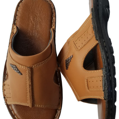 Dép Nam BIGGBEN May Đế Da Bò Thật DN120