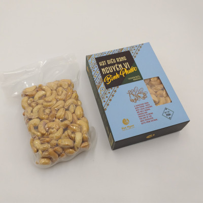 HẠT ĐIỀU BÌNH PHƯỚC RANG NGUYÊN VỊ KHÔNG MUỐI -  HỘP 250G