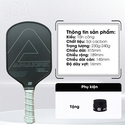 Bộ 2 Vợt Chơi Bóng Pickleball Siêu Nhẹ Và Nhanh Chóng Kèm Túi Đựng 4 Quả Bóng {gồm 4 bóng 1 túi ( 2 vợt)}