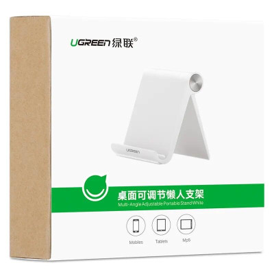 Ugreen UG30285LP106TK Màu Trắng Giá đỡ Điện thoại + Máy tính bảng để bàn - HÀNG CHÍNH HÃNG
