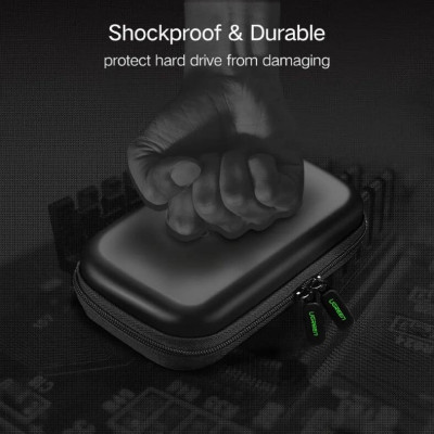 Ugreen UG50274LP128TK Hộp đựng ổ cứng 2.5 HDD + Pin dự phòng chống sốc - HÀNG CHÍNH HÃNG