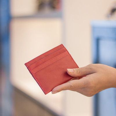 Ví nữ đựng card da bò cao cấp Gianni Conti VP0154RUB