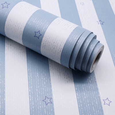 10M Giấy dán tường Trắng Xanh Ngôi sao WP0070