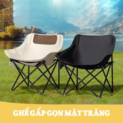 [HCM] Ghế Gấp Gọn Du Lịch, Dã Ngoại – Khung Thép Chịu Lực 120kg, Vải Oxford Bền Bỉ, Kèm Túi Đựng