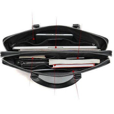 Cặp nam văn phòng Marrant BHM17610 Da bò thật Túi xách công sở nam. Vừa laptop 14inch. Phom cứng.Hàng chính hãng.