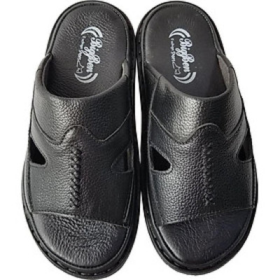 Dép Da Nam BIGGBEN May Viền Da Bò Thật Cao Cấp DN14