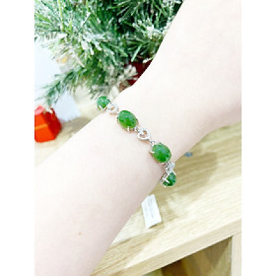 Lắc Tay Ngọc Bích Canada thiên nhiên - MOON Jewelry