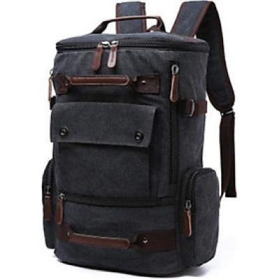 Balo Nam Thời Trang Du Lịch Cỡ Lớn Vải Bố Canvas Bền Chắc Phong Cách mới Dành Cho Đi Học, Dã Ngoại, Đi Phượt, Đựng Laptop (14-17")