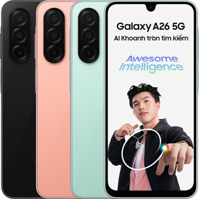 Điện thoại Samsung Galaxy A26 5G (8GB/128GB) - Hàng chính hãng
