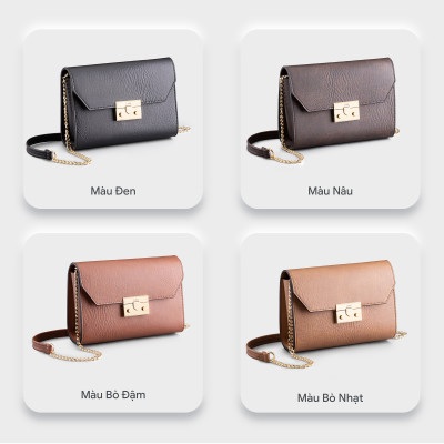 Túi Lata ( Thời trang nữ đi chơi size 20 - Túi đeo chéo da  HN100 )