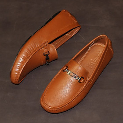 Giày MICHILUX Da Bò Thật Chính Hãng Horse Bit Moccasin CSHM0 Màu Nâu Bò