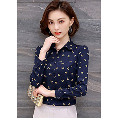 Áo Sơ Mi Nữ Tay Dài Titishop SMN115 - Xanh Đen