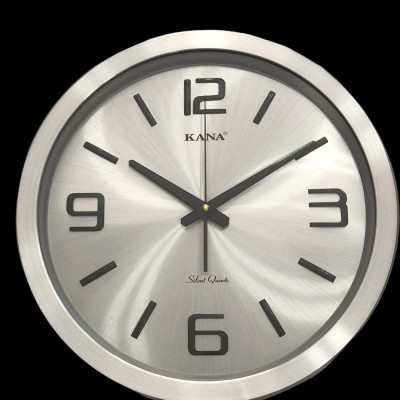 Đồng hồ treo tường vỏ nhôm cao cấp KN-45W (38cm)