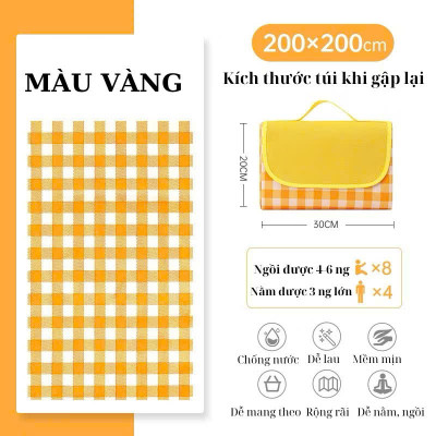 Thảm Bạt Dã Ngoại Chống Thấm Đa Năng, Tiện Lợi Cho Mọi Hoạt Động Ngoài Trời - HÀNG CHÍNH HÃNG MINIIN