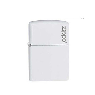 Bật lửa ZIPPO 214ZL –Bật lửa ZIPPO WHITE MATTE WITH LOGO
