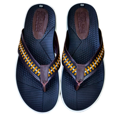 Dép Xỏ Ngón Nam Da Bò Thật TiTi ĐÔ Cao Cấp DXN2039d