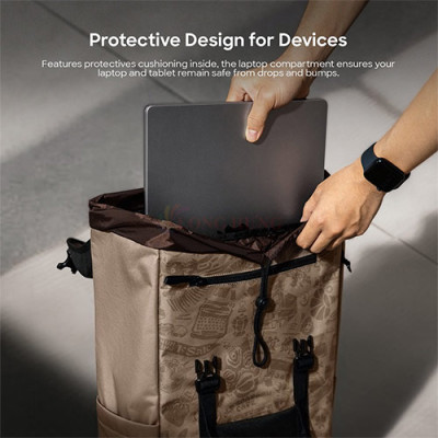 Ba lô Tomtoc Limited Edition VintPack Laptop Backpack 22L 16 inch TA1M1 - Hàng chính hãng