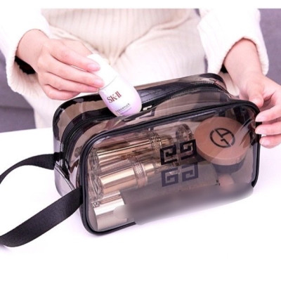 Bộ 3  túi trong suốt đựng mỹ phẩm du lịch  , đồ cá nhân , chống nước thời trang trẻ trung hiện đại , sang trọng