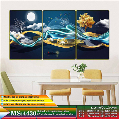 Tranh treo tường trang trí phòng khách, phòng ngủ, phòng ăn:4430L15F