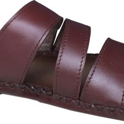 Dép nam quai ngang TRƯỜNG HẢI đế âm ba quai da bò thật mặt đế cao su chống mòn không trơn THQN499