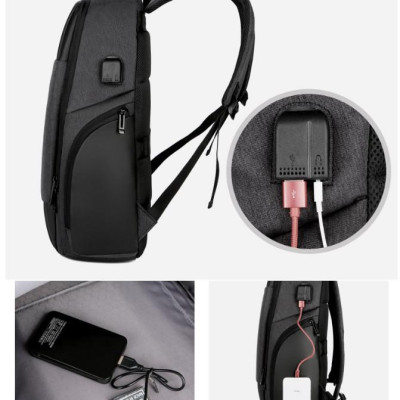 Ba lô thông minh đa năng siêu cao cấp nam sạc USB tiện dụng chứa máy tính 14 đến 17 inh