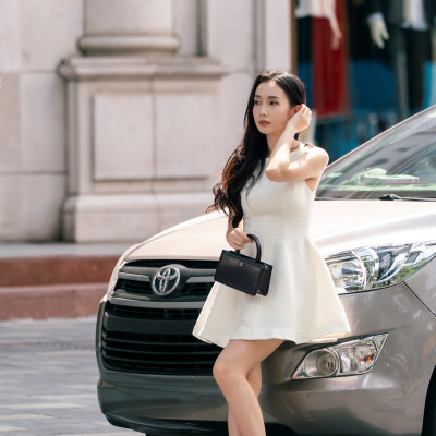 Túi Yuumy ( Thời trang nữ phối quai xách size 21 - Túi đeo chéo da Smooth YN288 )