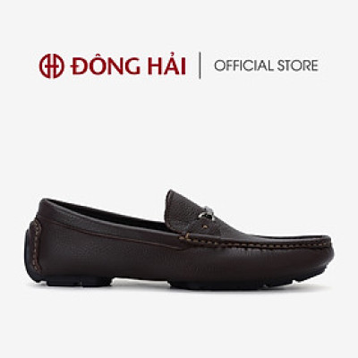 Giày lười nam Đông Hải thiết kế Horsebit Loafer đính kim loại ngang mũi giày tăng  vẻ thanh lịch - G2283 
