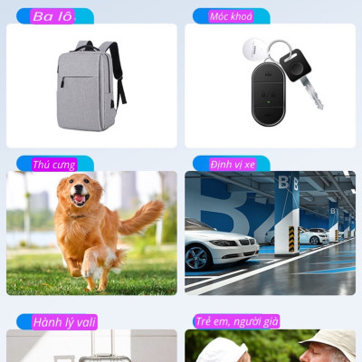 Định Vị Remax DropTag RT-G2302, Định Vị Không Giới Hạn Khoảng Cách + Tặng pin + dây đeo - Hàng chính hãng