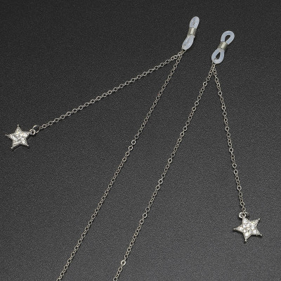 Dây đeo kính mắt chống lạc thả tua rua sao đính đá ấn tượng